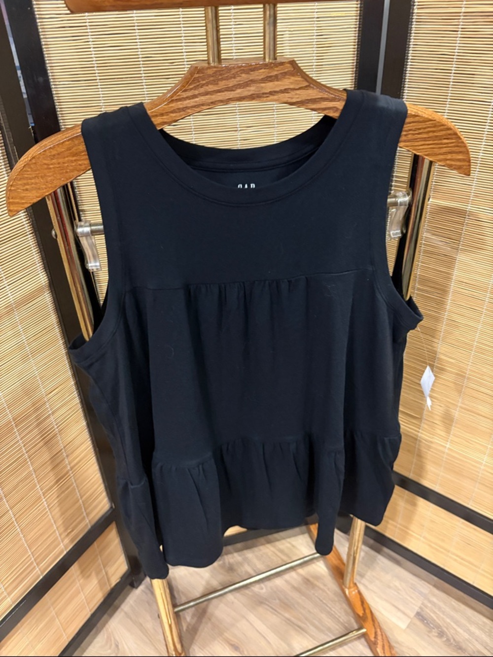 GAP Black Tiered Sleeveless Tank